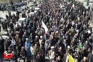 خروش مردم انقلابی ملایر در محکومیت جنایات آمریکا و رژیم صهیونیستی