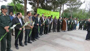مراسم عطر افشانی سرداران شهید طالعی و ابراهیمی
