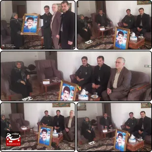 سرکشی از خانواده شهید منصورسلطانعلی زاده آهنگریان در عباس آباد