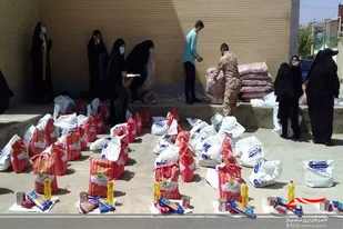 رزمایش کمک مومنانه حوزه حضرت خدیجه (س) همدان