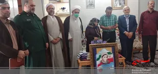 دیدار عضو خبرگان رهبری با خانواده شهدای روحانی در قائم شهر + تصاویر