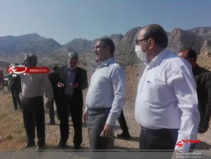 بازدید استاندار کهگیلویه و بویراحمد از ارتفاعات شعله ور خامی