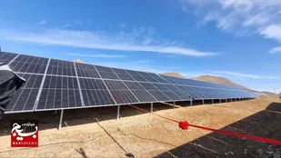 آیین افتتاح نیروگاه خورشیدی ۶ مگاواتی شهرستان آوج با اعتبار ۲۴۰ میلیارد تومان