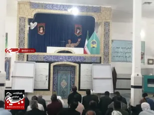 سخنرانی تأثیرگذار جانباز دفاع مقدس حاج کاظم صیادی در بین الصلاتین نماز جمعه شهر علی اکبر&nbsp;
