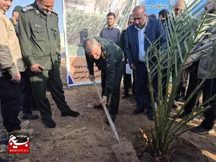 مراسم روز درختکاری در سپاه ولی عصر (عج) خوزستان