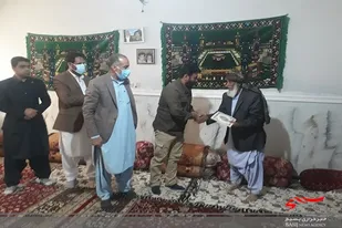 دیدار وسرکشی ازخانواده شهید عزیز عظیمی شهنوازی درخاش