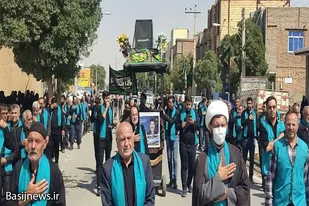 برگزاری دسته عزاداری هیئت حسینی مهدیه کبودراهنگ