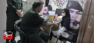 اهدای ۲۵ واحد خون پاسداران و بسیجیان زهک