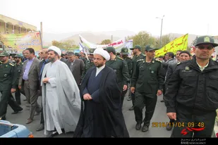 حضور پرشور مردم تویسرکان در راهپیمایی ۱۳ آبان