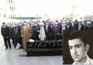 پیکر ابوالشهید &laquo;محمد صادق خوشنویس&raquo; در حرم حضرت معصومه (س) به خاک سپرده شد