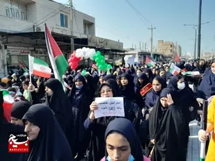 برگزاری راهپیمایی ۱۳ آبان در شهرستان دیلم