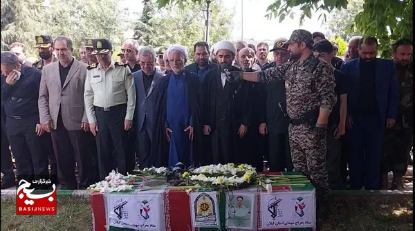 مراسم تشییع شهید حمید رضا فلاحی