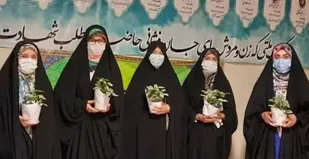 مراسم تکریم هفته عفاف و حجاب در ناحیه شهید مفتح برگزار شد