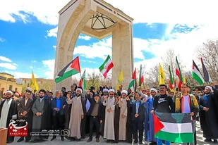 تجمع دانشگاهیان همدان در حمایت از ملت مظلوم غزه