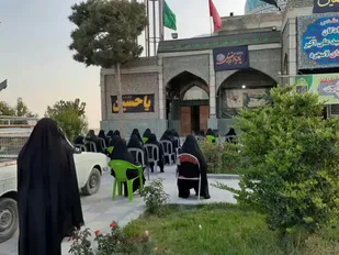 برگزاری مراسم زیارت عاشورا در روستای لاسجرد