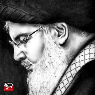 تصویرسازی شهدای جبهه مقاومت توسط بانوی بسیجی دامغانی&nbsp;