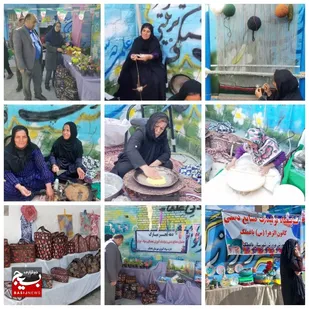 نمایشگاه صنایع دستی و غذاهای بومی محلی در باغملک برپا شد