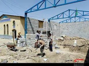 رزمایش رسول الله جهادگران شبستری در عرصه عمران