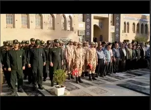 عطر افشانی گلزار شهدای شهرستان پیشوا