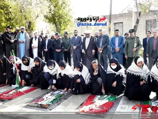 آئین غبار روبی گلزار شهدای شهرستان ازنا