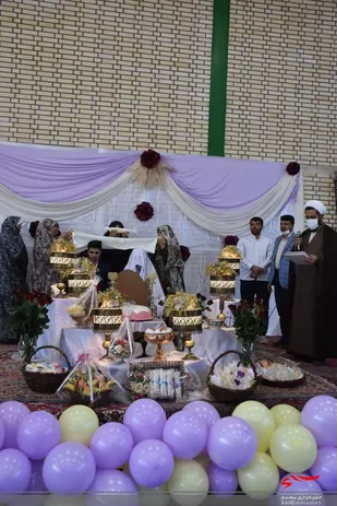 جشن ازدواج آسان 23 زوج جوان در نجف آباد