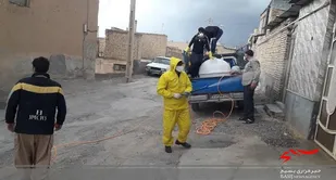 ضدعفونی معابر عمومی اشکفتک