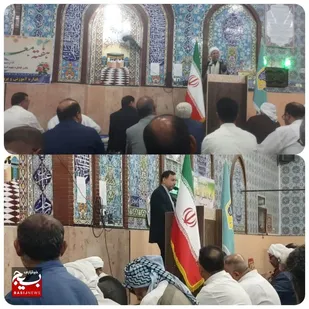برپایی میزخدمت در  نماز جمعه حمیدیه