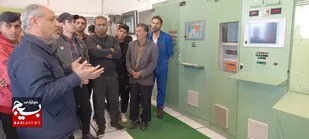 برگزاری اردوی راهیان پیشرفت به تلمبه خانه شرکت نفت شهید ملک شهرستان باغملک