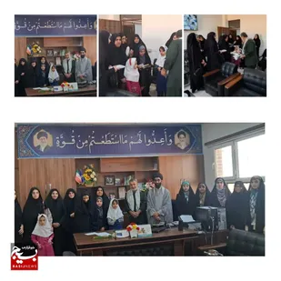 دیدار تعدادی از خادمین نوجوان با فرماندهی و مسئول دفتر نمایندگی ولی فقیه در سپاه ناحیه باغملک