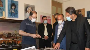 ساخت تابلو موزائیک پارک مدافعان سلامت آغاز شد