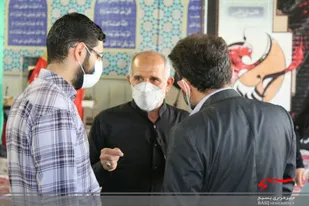برپایی میز خدمت در مصلی شهرستان اشتهارد+تصاویر