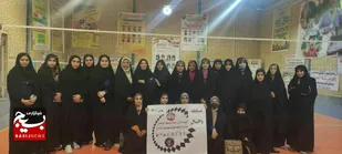 برگزاری ویژه برنامه ورزشی دهه فجر توسط خواهران بسیجی آبادان