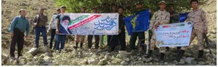 آئین کوهپیمایی توسط رزمندگان گردان تکاوری ۳۱۷ ثارالله برگزار شد