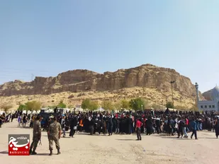 نوای &laquo;لبیک یاحسین&raquo; در گتوند طنین&zwnj;انداز شد