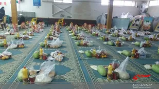 یلدای زینبی در رامسر با توزیع ۵۰۰ بسته معیشتی