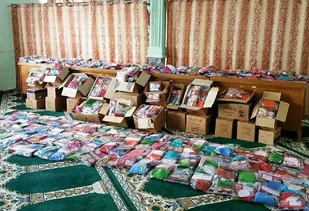 توزیع ۲۸۰ بسته بهداشتی بین دانش&zwnj;آموزان روستاهای محروم نهاوند