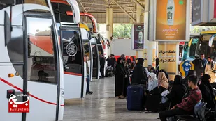 رکوردشکنی اعزام اتوبوس در مشهد؛ ۲ هزار و ۶۳ اتوبوس در یک روز به میدان آمدند