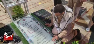 کاروان &laquo;راهیان مکتب حاج قاسم&raquo;قزوین، زائرین مزار شهدا و بیت الزهرای شهید سلیمانی&nbsp;
