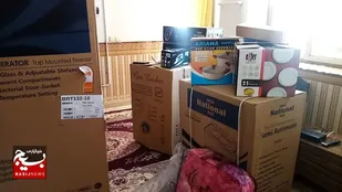 تهیه سه سری جهیزیه کامل به سه زوج نیازمند اهداء گردید.