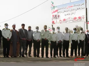 برگزاری مراسم غبارروبی مزارشهدا در جوانرود