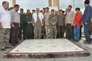 حضوررئیس سازمان بسیج مستضعفین کشور در امامزاده عبدا.. گرگان