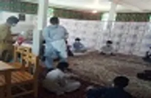 توزیع ۱۵۴ بسته بهداشتی و ماسک در دلگان