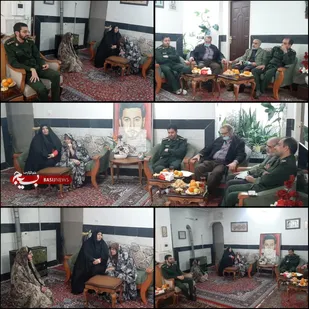 دیدار جانشین آماد و پشتیبانی سپاه استان تهران با خانواده شهید &laquo; عباس تاجیک&raquo; در پیشوا
