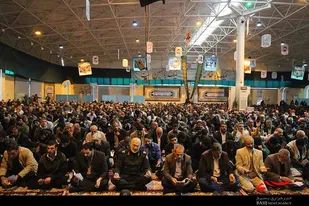 برگزاری دعای پرفیض ندبه در حسینیه شهدای بسیج ناحیه امام صادق (علیه السلام) اصفهان