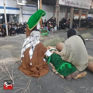 برگزاری آیین نمادین کفن و دفن شهدای کربلا در شوش&nbsp;