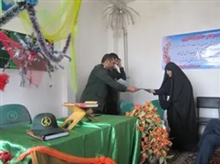 مراسم تودیع و معارفه فرمانده حوزه خوهران شهرستان بهار برگزار شد