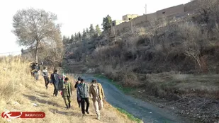پیاده روی بسیجیان در درجزین