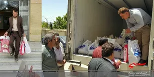 توزیع 62 بسته معیشتی کمک مومنانه بین کارگران حمل و نقل شهرداری یاسوج