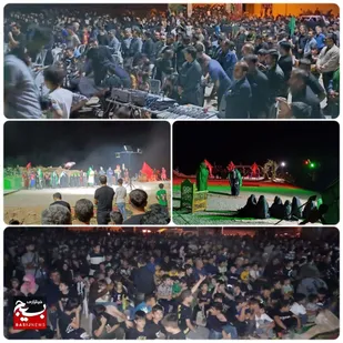 برگزاری مراسم سوگواری شب تاسوعا و عاشورای حسینی در لالی