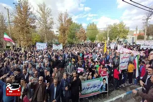 راهپیمایی مردم متدین اسدآباد در حمایت از مردم مظلوم غزه